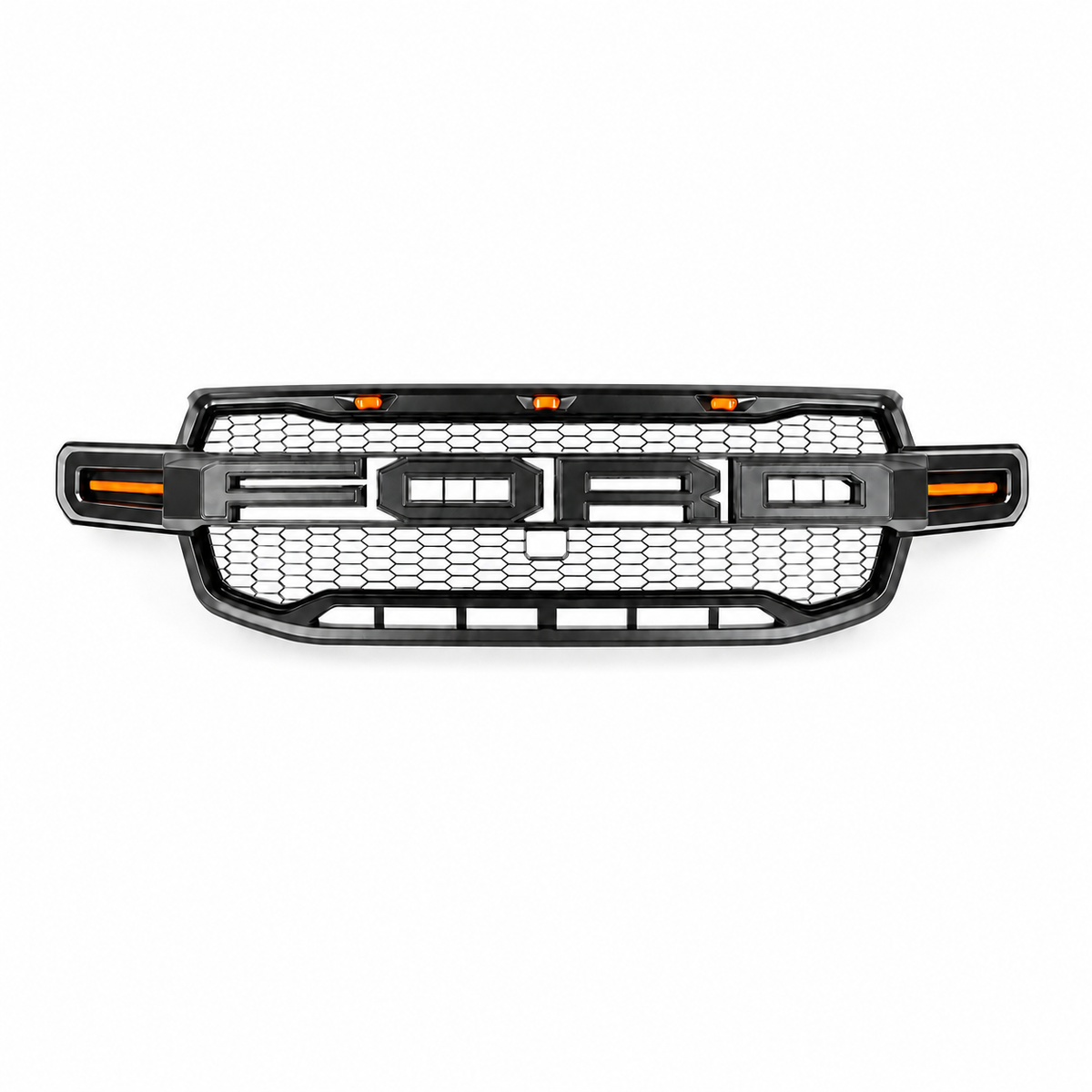 Ford Ranger T9 grill met LED, richtingaanwijzers & camerabeugel 2023+