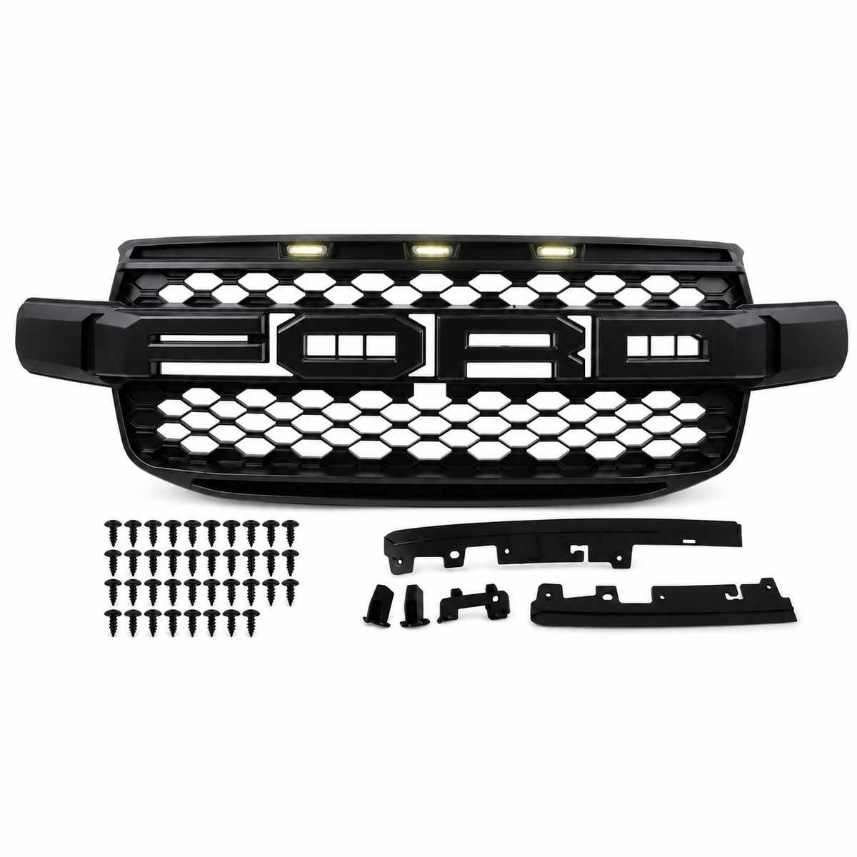 Ford Ranger T9 grill met LED 2023+ incl. camerabeugel