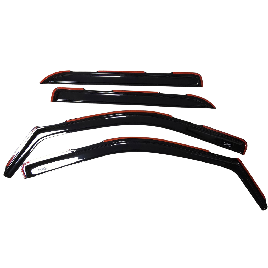 Dodge Ram rain deflectors gen 4 2008-2018 (crewcab)