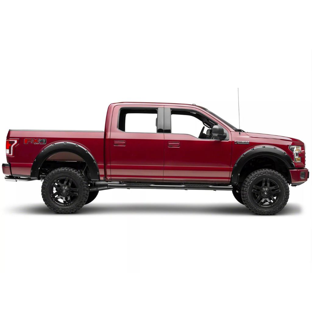 Ford F150 Fender Flares met bout-accenten & mudflaps (glad) 2015-2017