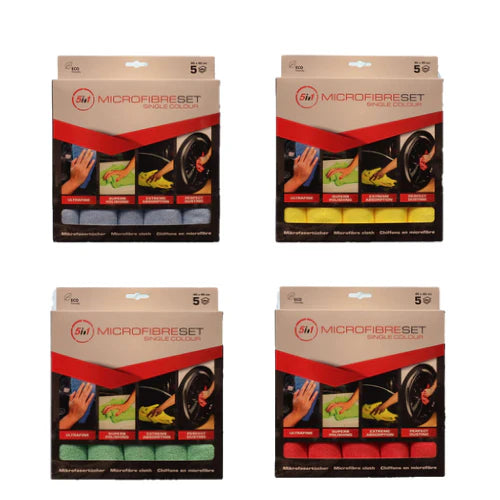 Microvezeldoeken Auto – 5 Stuks | Krasvrij Reinigen & Drogen